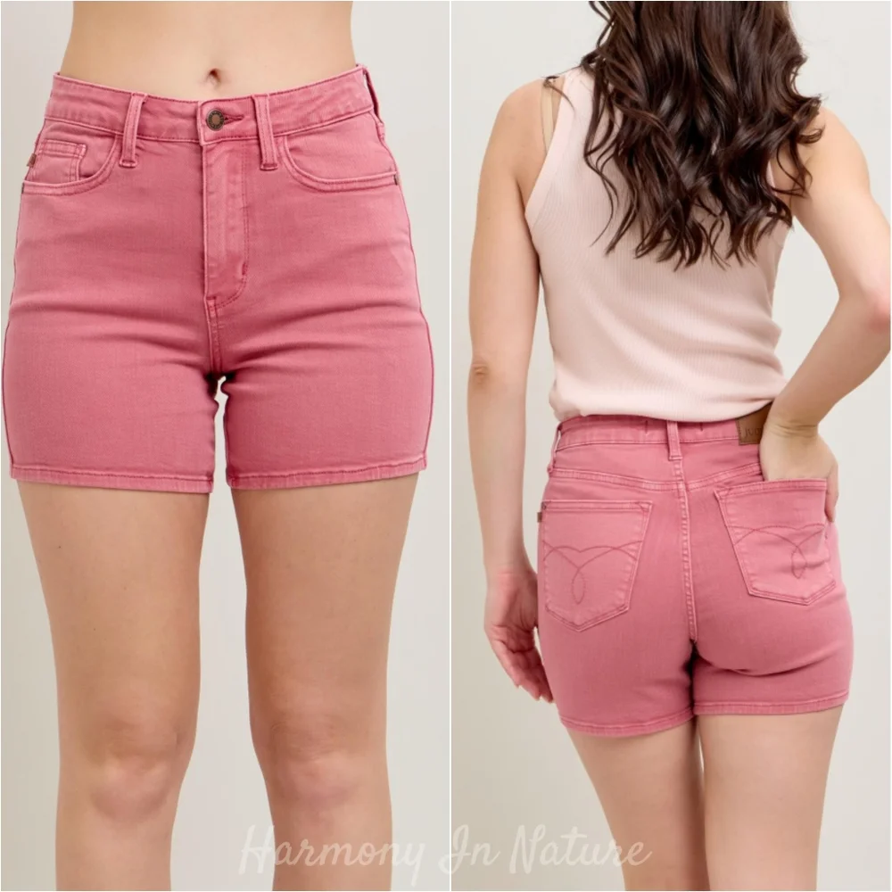 Rosy High Hopes Denim Shorts - Picture 2 of 16